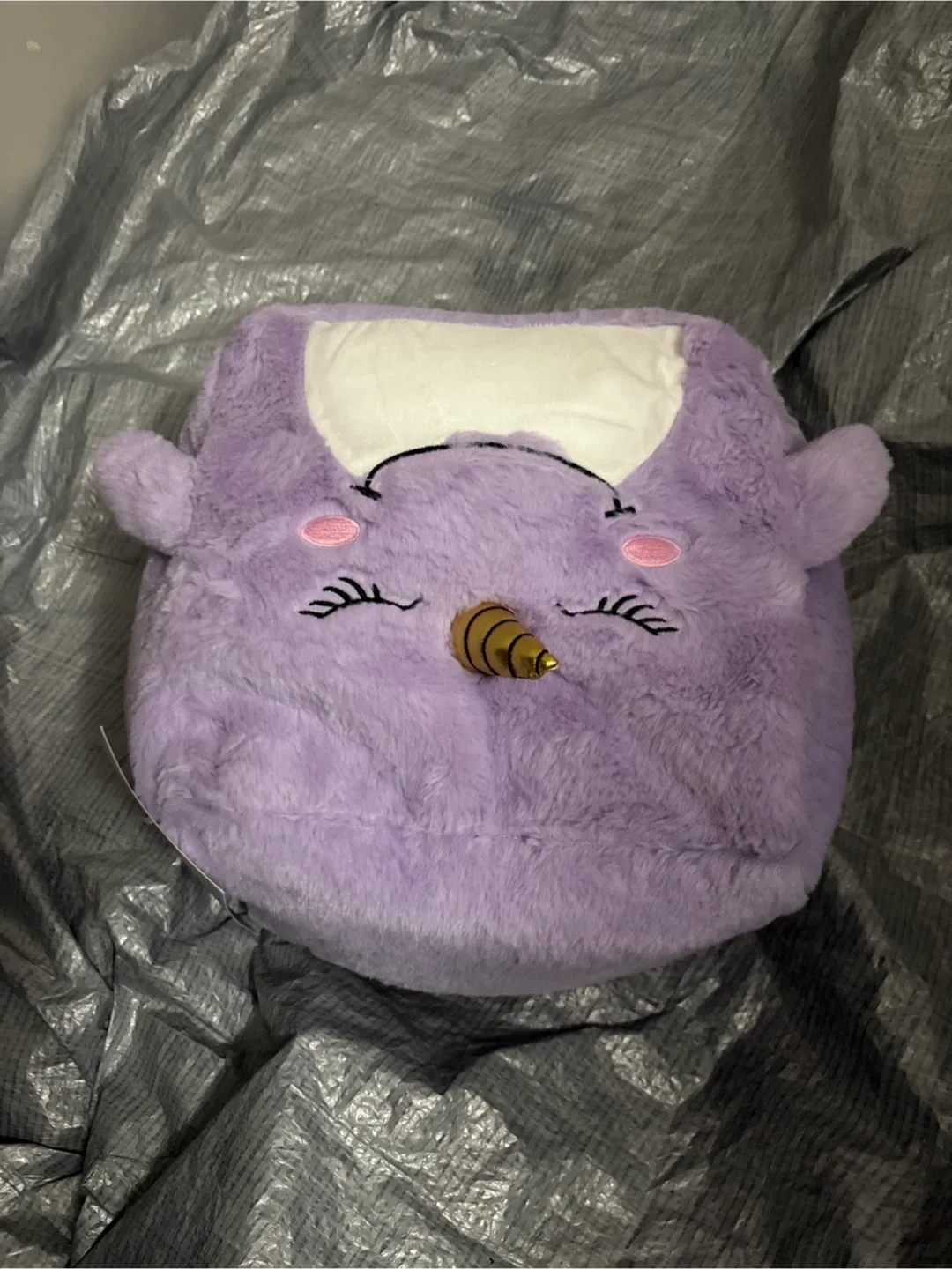 Urban Habitat Kids Animal Pouf - Purple thumbnail