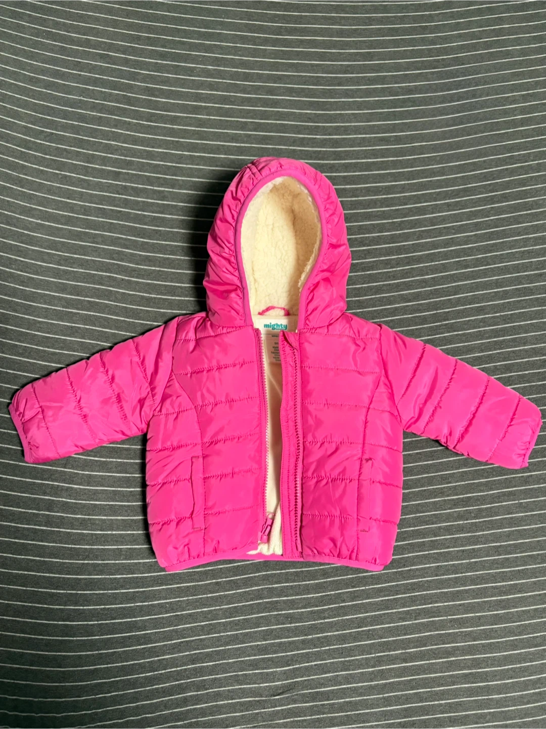 Like New - Pink Puffer Jacket - Size 6M