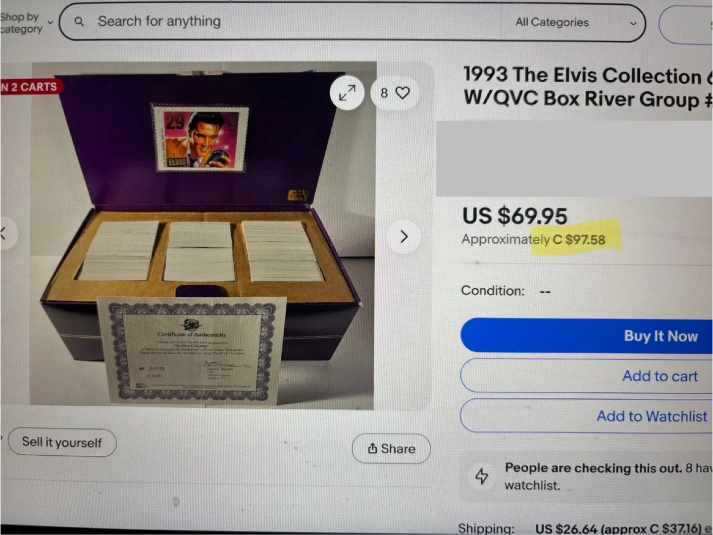 1993 The Elvis Collection Trading Cards Boxed Set image indicator(2)