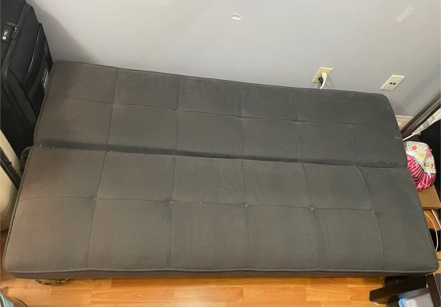 Grey Futon Sofa Bed - photo 2