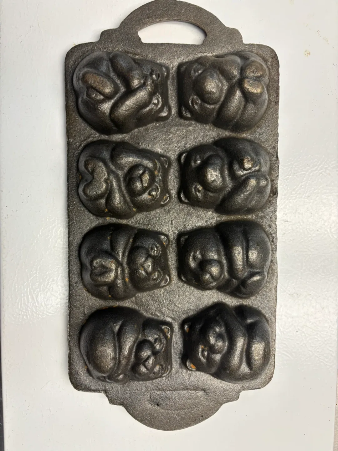 Cast Iron Teddy Bear Baking Mold Pans image indicator(4)