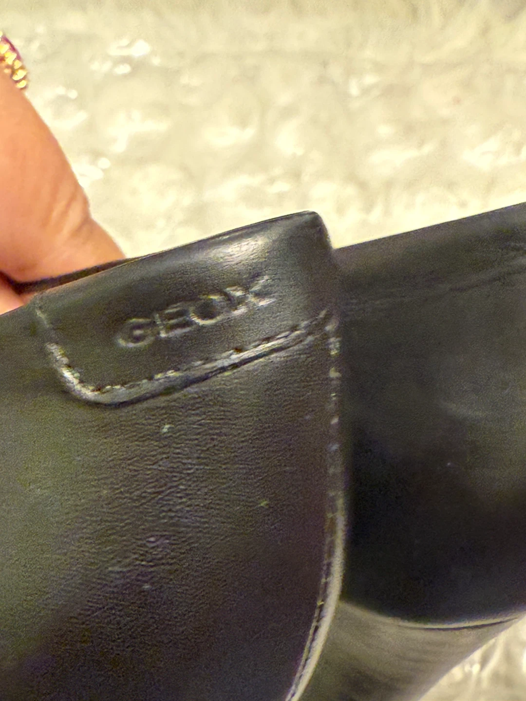Geox Black Leather Heels - photo 4