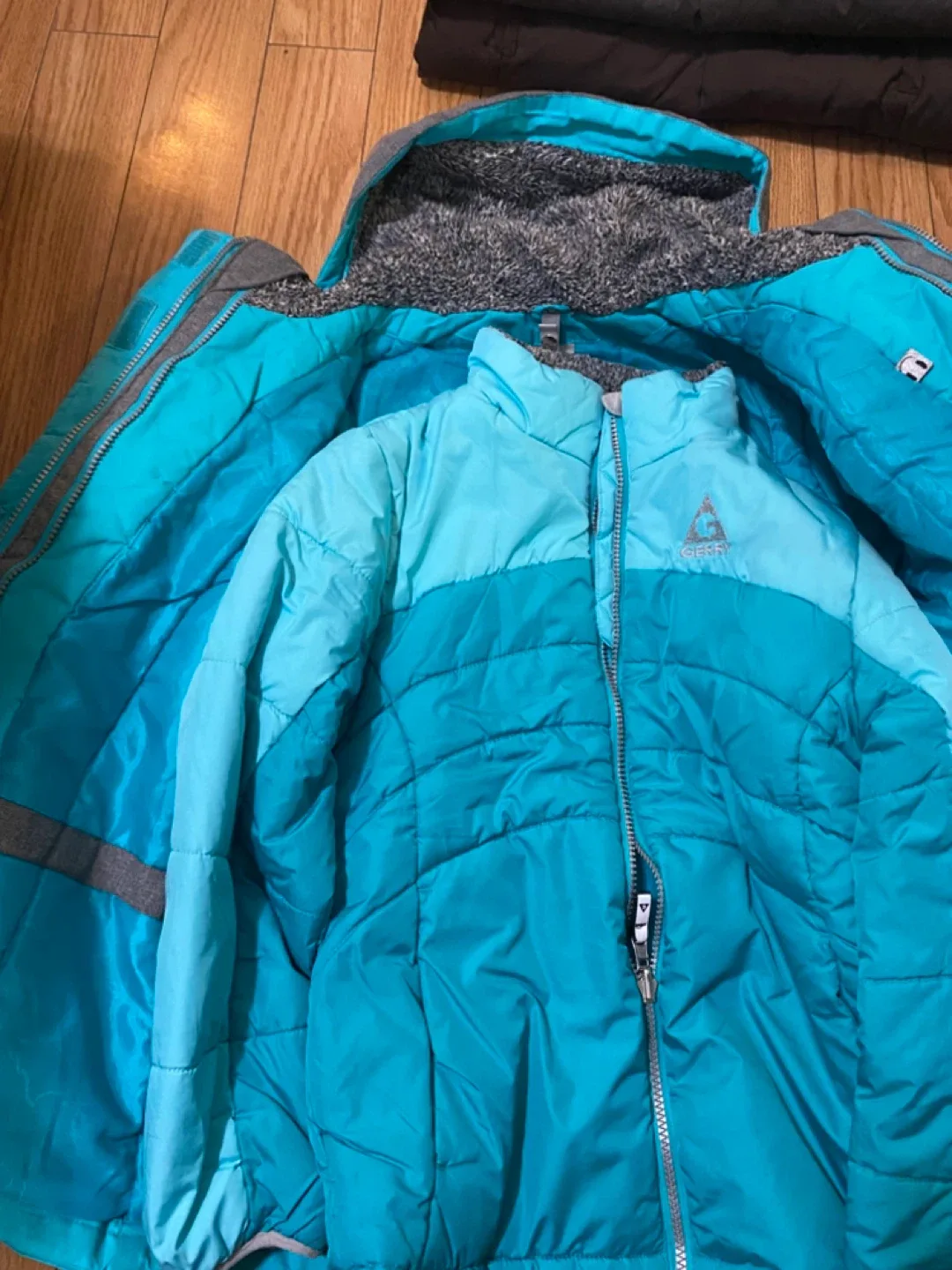 Gerry 2in1 Teal & Grey Kids' Winter Jacket Size 12 image indicator(7)