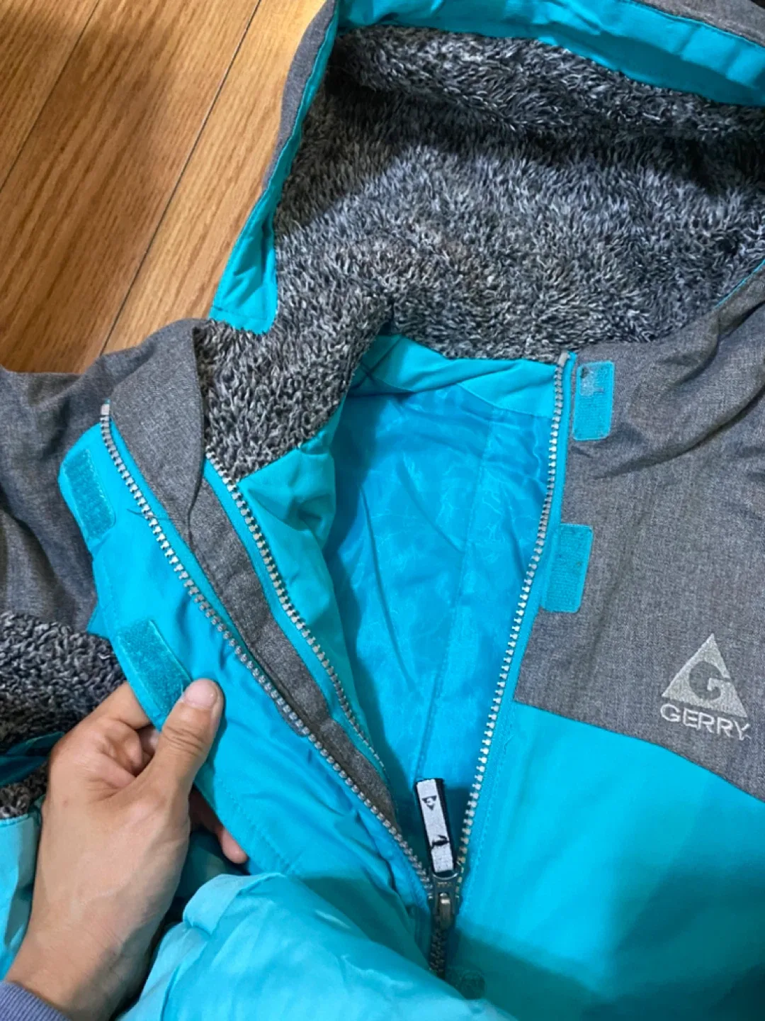 Gerry 2in1 Teal & Grey Kids' Winter Jacket Size 12 image indicator(3)