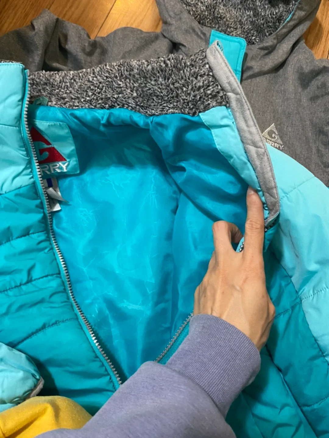 Gerry 2in1 Teal & Grey Kids' Winter Jacket Size 12 image indicator(5)