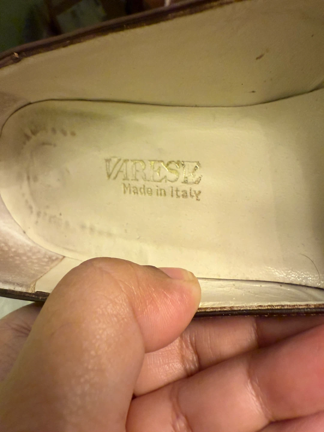 Varese Made in Italy Brown Leather Heels size 6.5 - photo 2