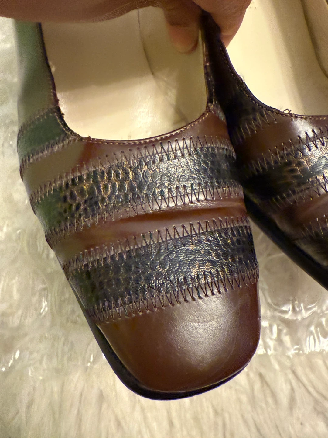 Varese Made in Italy Brown Leather Heels size 6.5 - photo 3