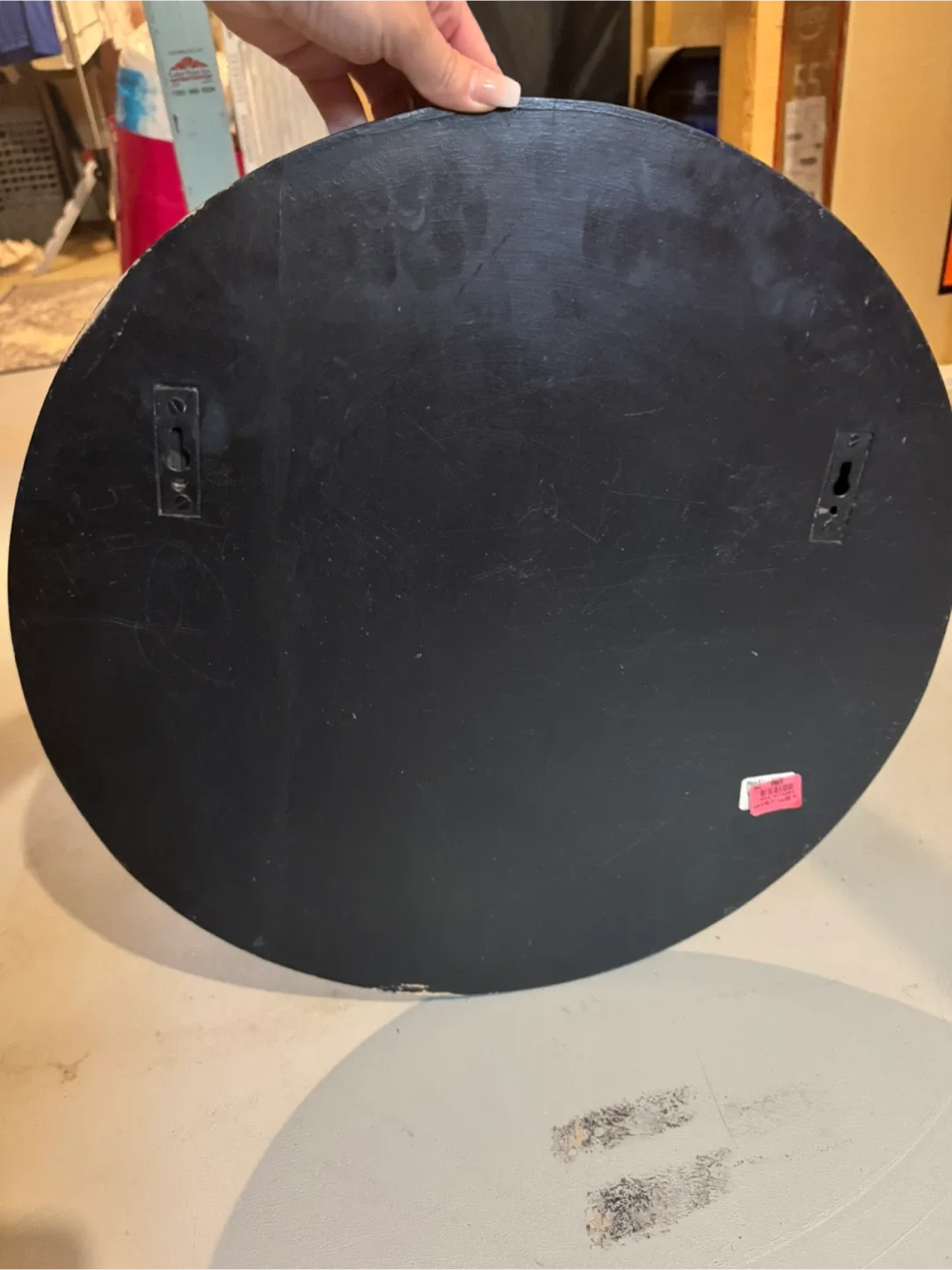 Round Decorative Wall Art - Black & Gold Accent image indicator(4)