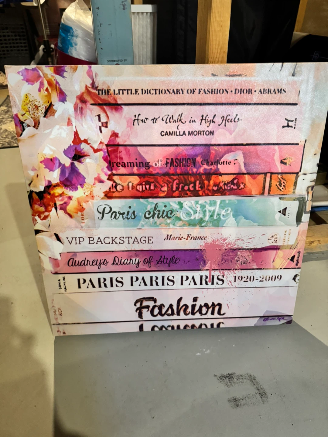 Fashion Books Canvas Wall Art 20x16