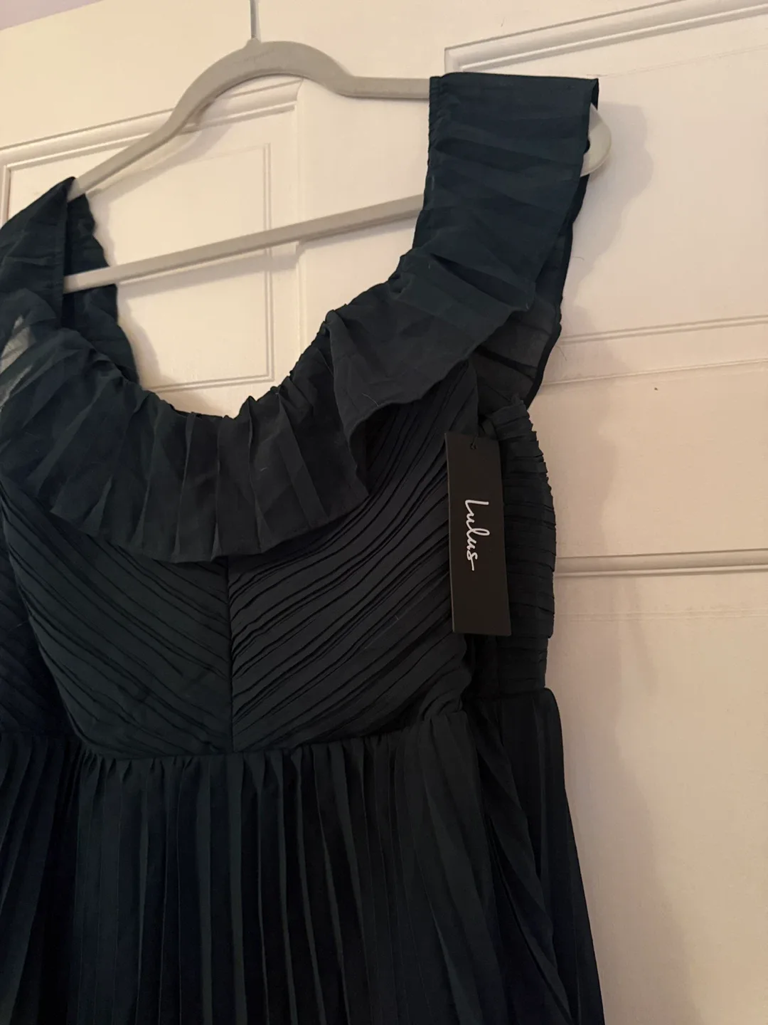 Lulus Forest Green Tiered Maxi Dress - Size XL image indicator(4)