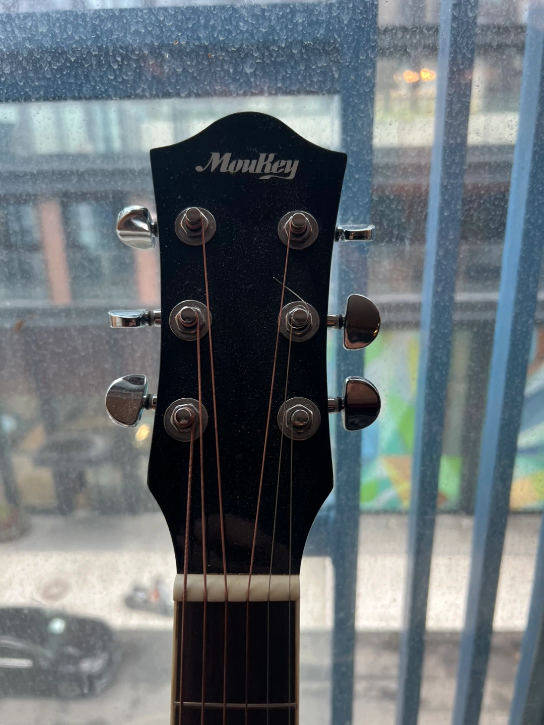 Black Moukey Acoustic Guitar - photo 2