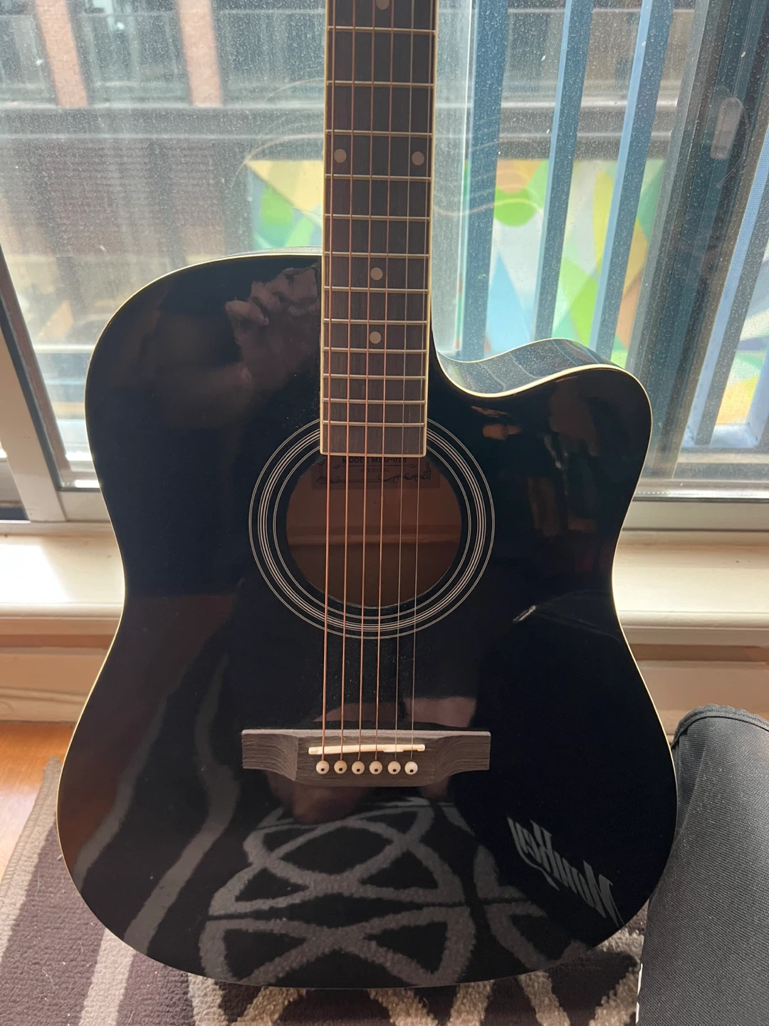 Black Moukey Acoustic Guitar