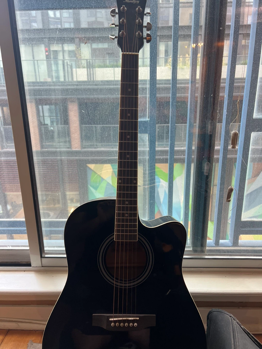 Black Moukey Acoustic Guitar - photo 4