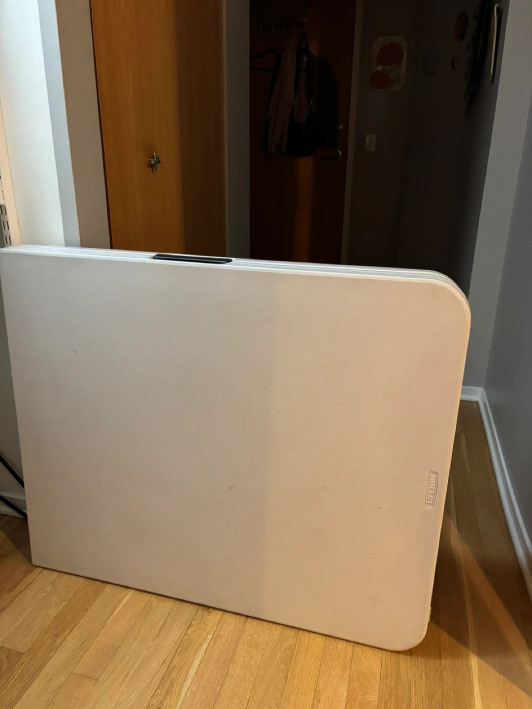 6 ft Lifetime White Fold-in-Half Table