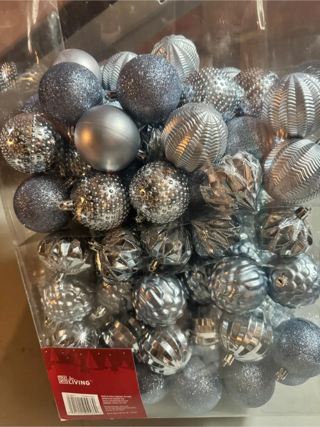 Silver Christmas Ornaments - New thumbnail