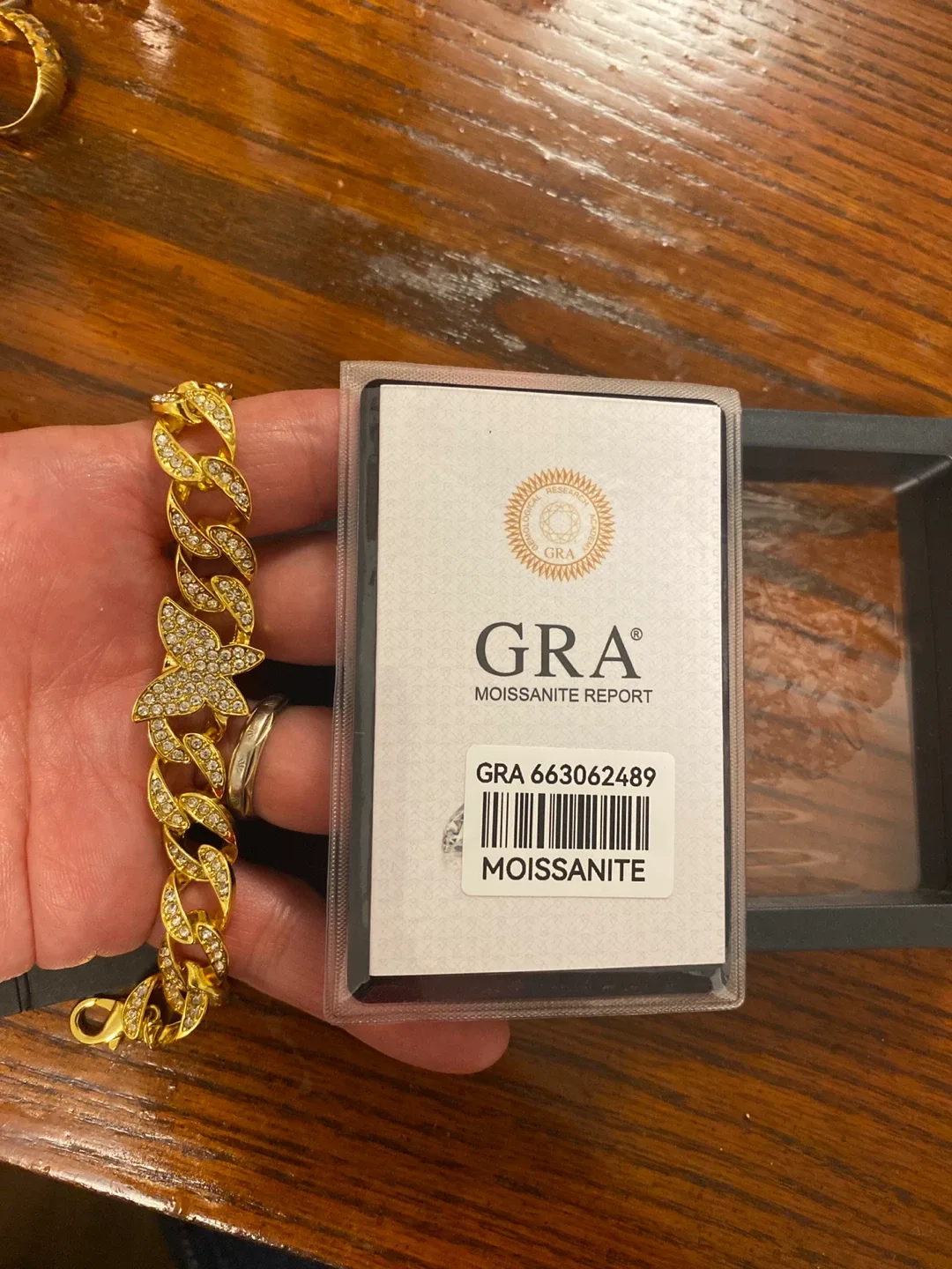 GRA Moissanite Gold Bracelet