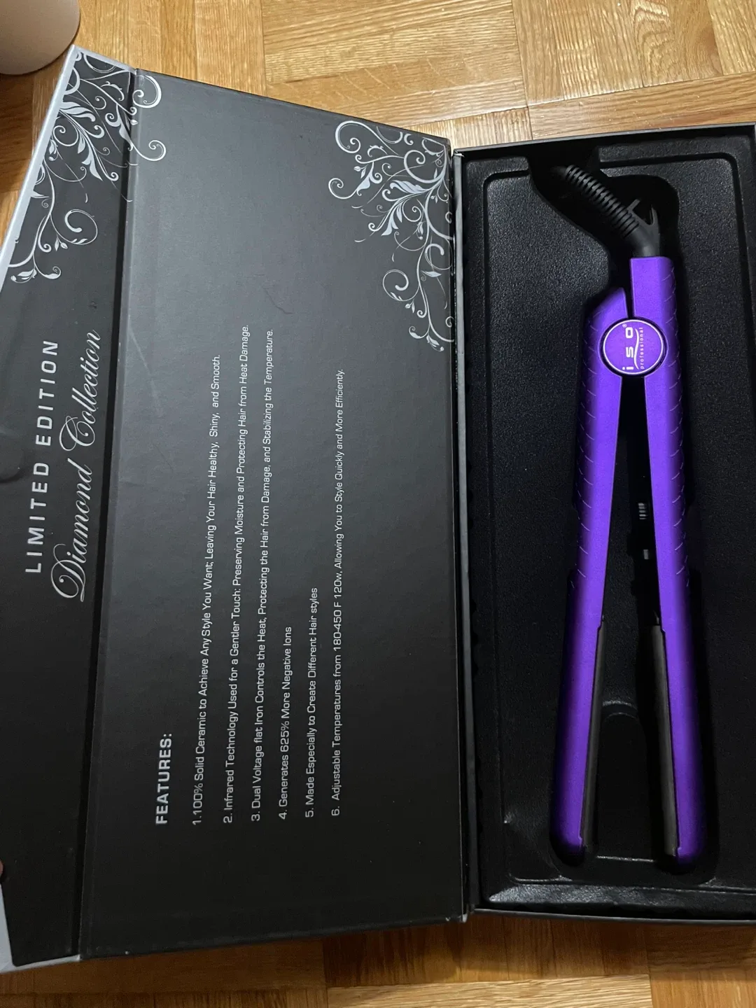 ISO Beauty Diamond Collection Hair Straightener - Purple image indicator(2)