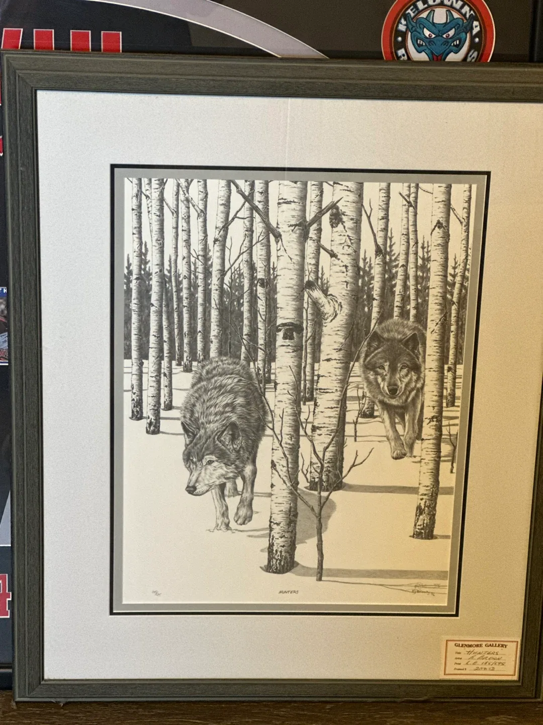(See the hidden wolf in the birches?)