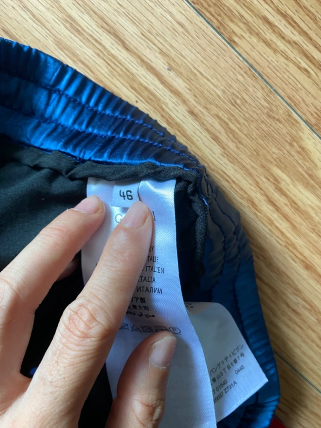 Gucci Blue Silk Track Pants - Size M - photo 4