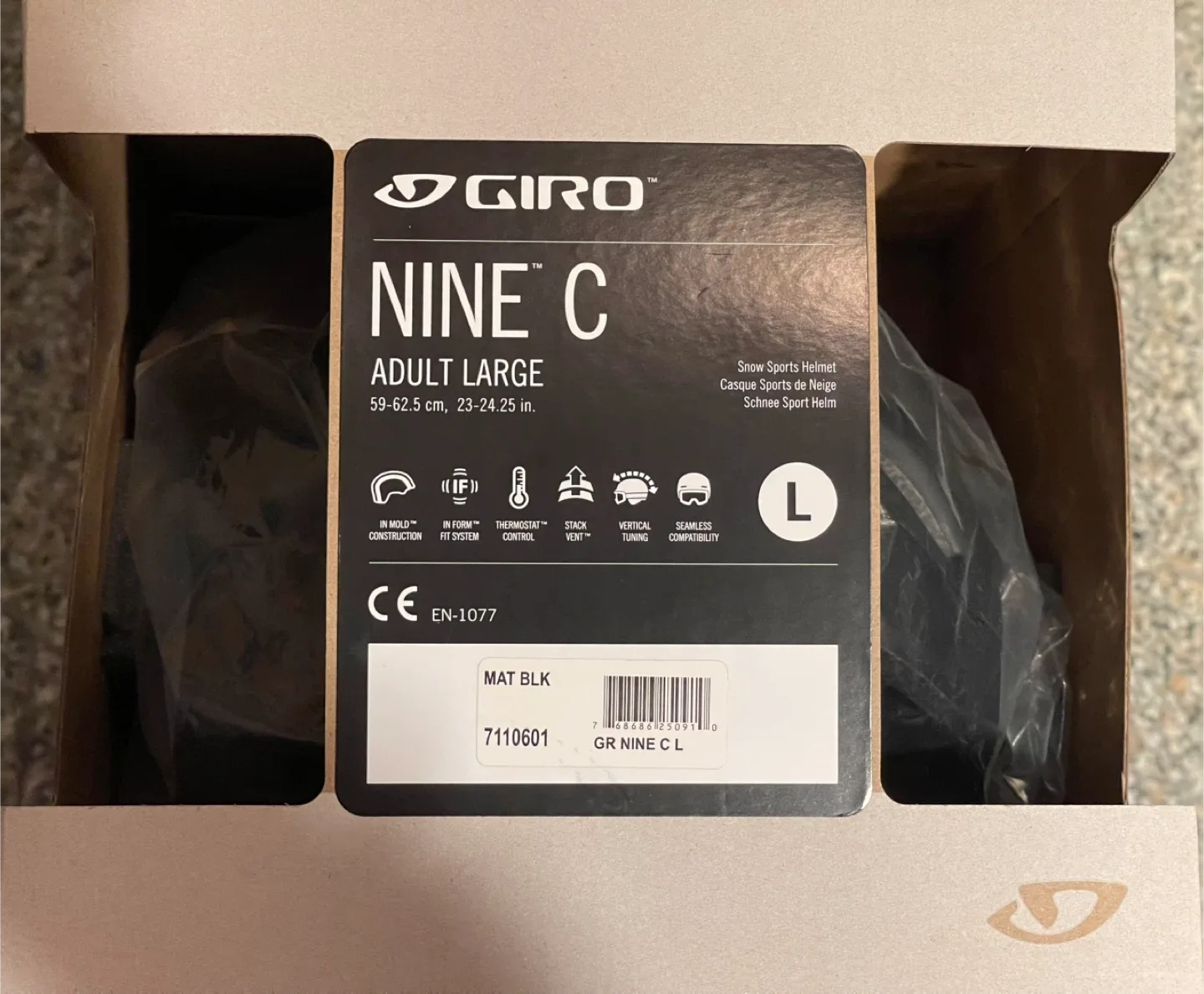 Giro Nine C Adult Large Snow Helmet - New in Box! thumbnail