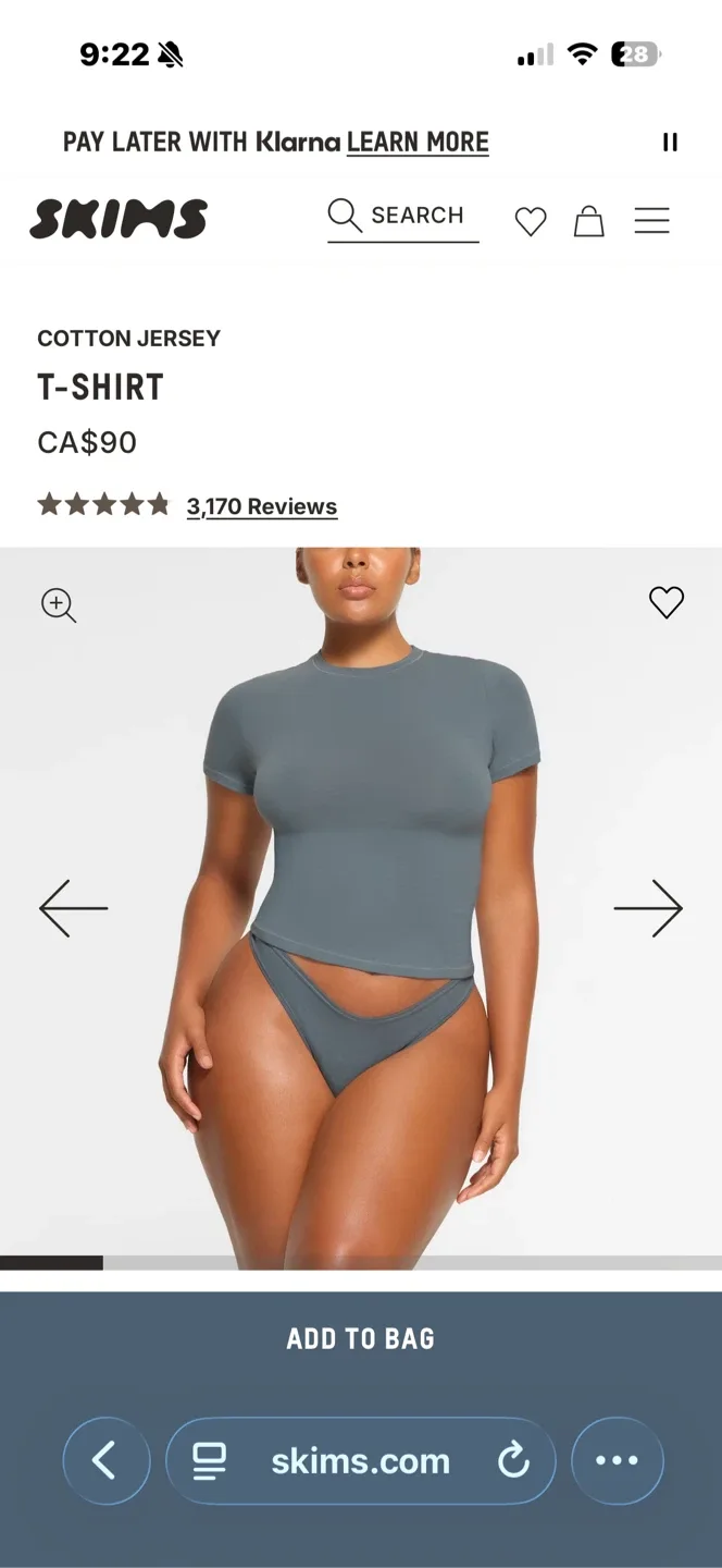 SKIMS Cotton Jersey T-Shirt image indicator(3)