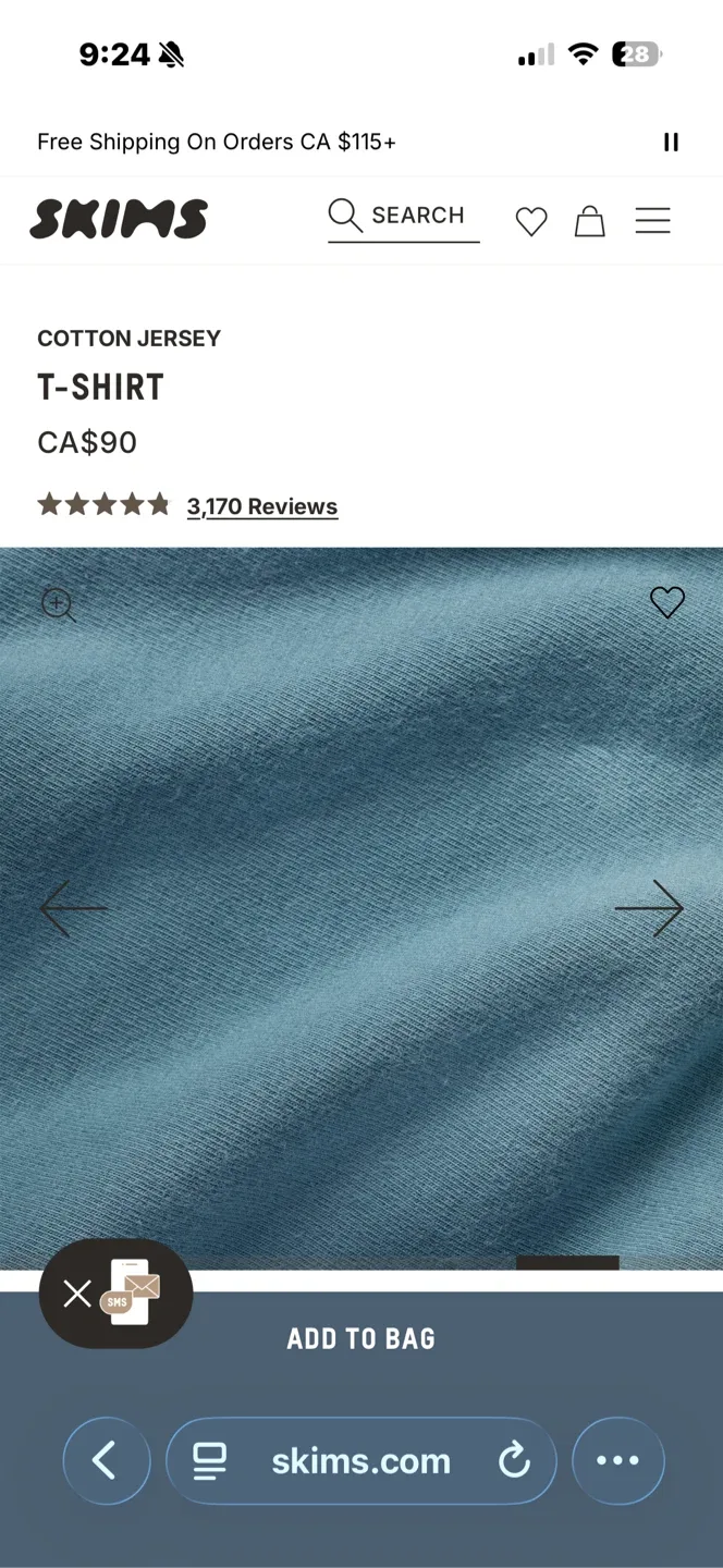 SKIMS Cotton Jersey T-Shirt image indicator(2)