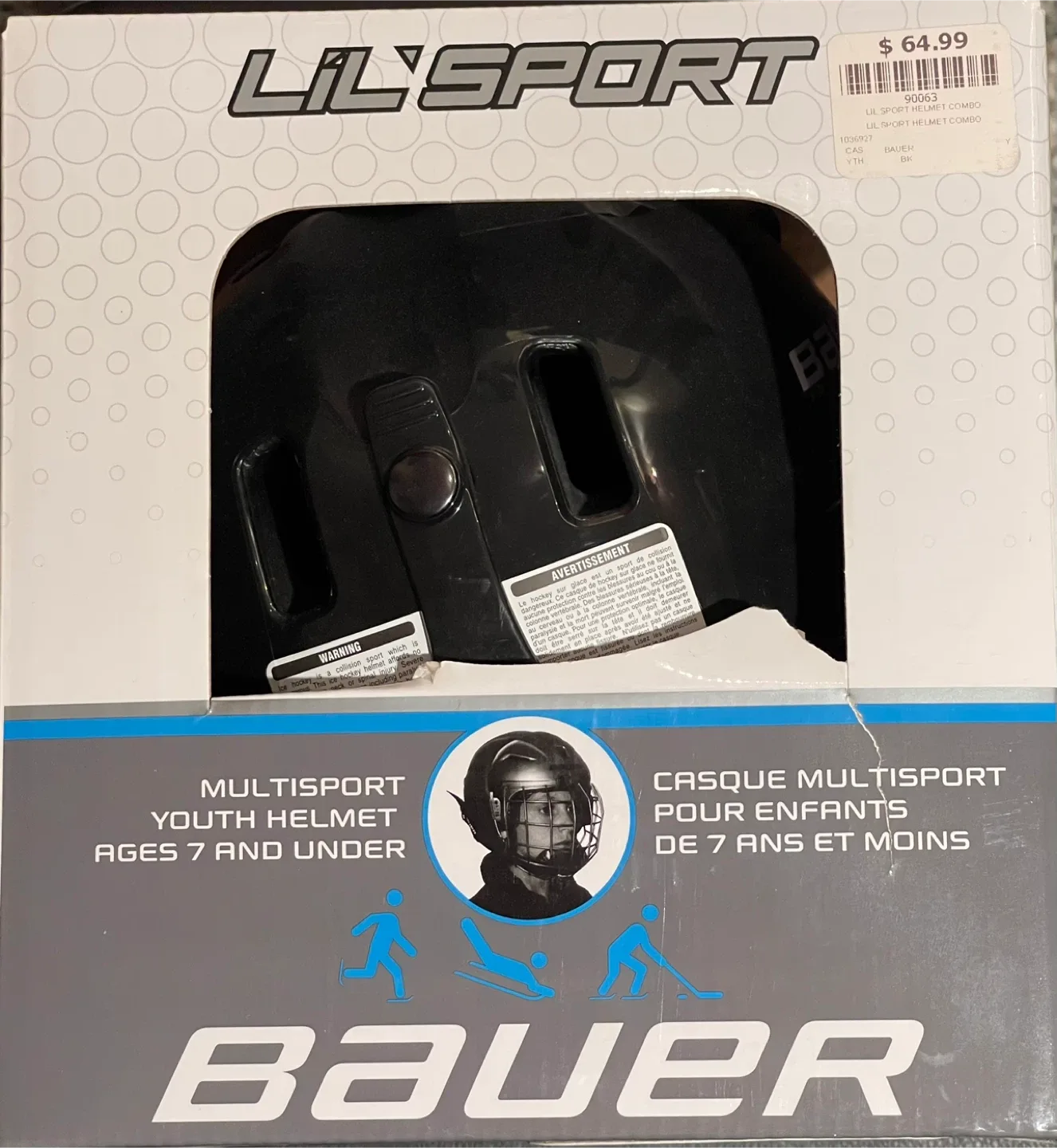 Bauer Lil' Sport Youth Multi-Sport Helmet (Ages 7 & Under) image indicator(2)