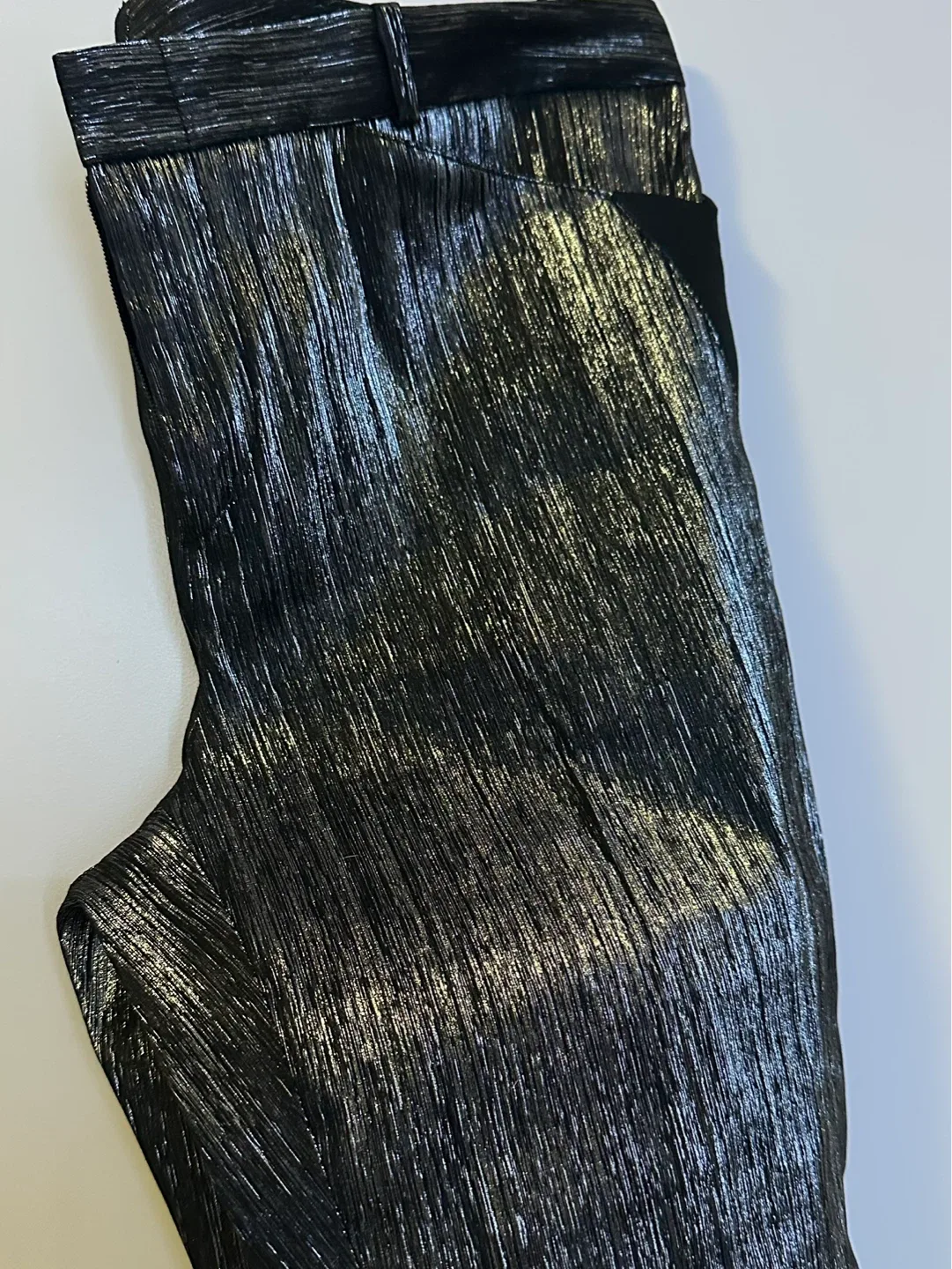 Metallic Black Pants - Size 42 thumbnail
