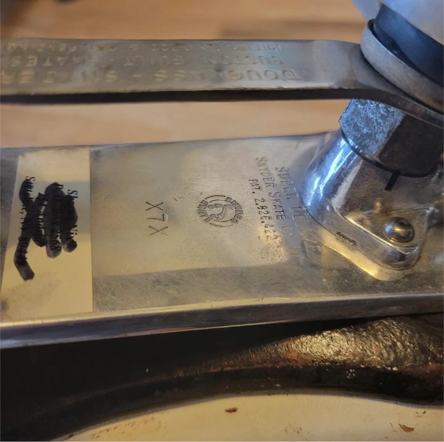 Harlick roller skates Douglass Snyder plates Sz 6 image indicator(5)