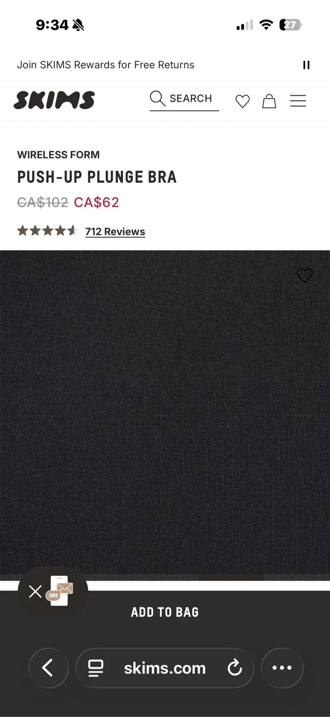 SKIMS Wireless Form Plunge Bra image indicator(2)