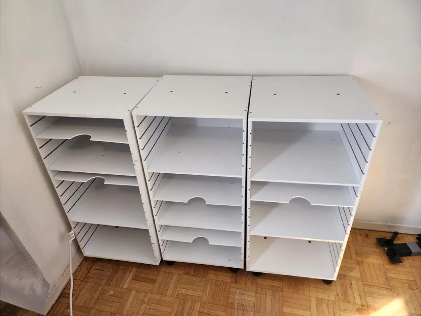 3 Simply Tidy 34" White Modular Mobile Panel Tower image indicator(2)