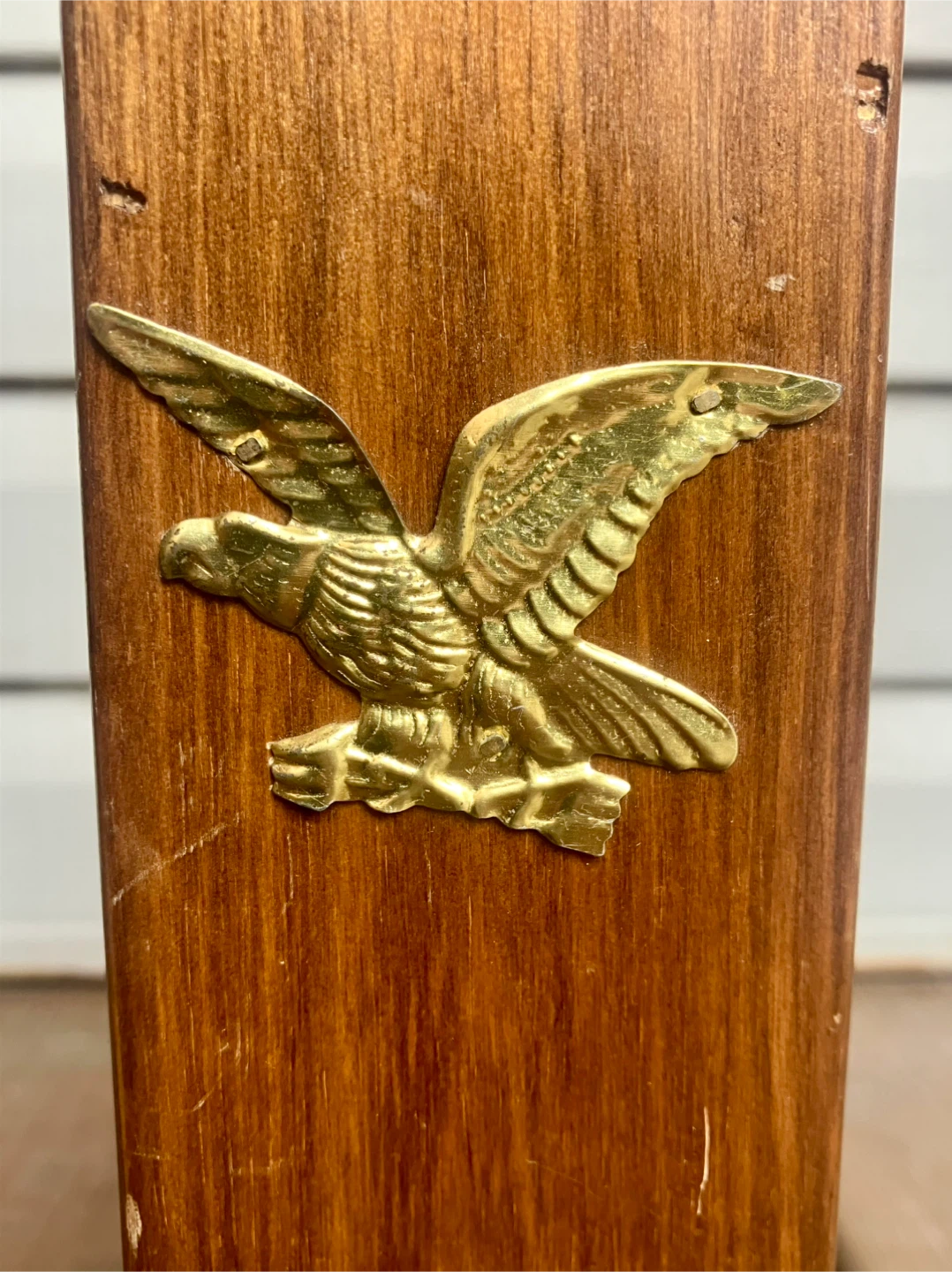 Vintage Wood Fireplace Match Holder - 14” x 3.5” - photo 5
