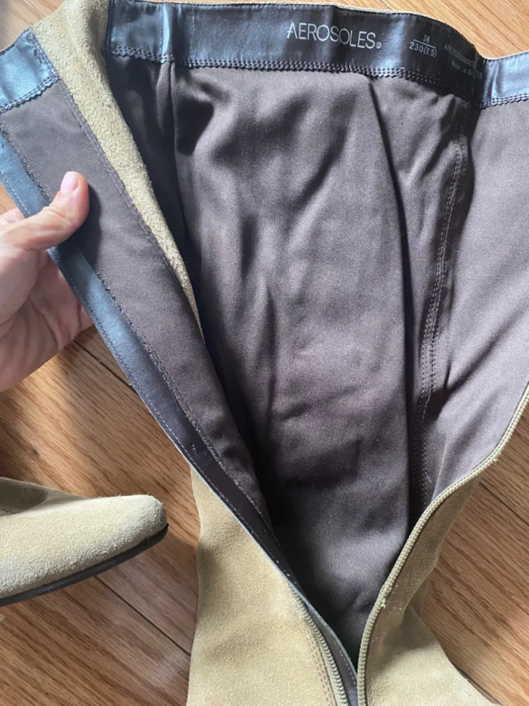 Aerosoles Suede Knee High Boots - Size 6 image indicator(4)