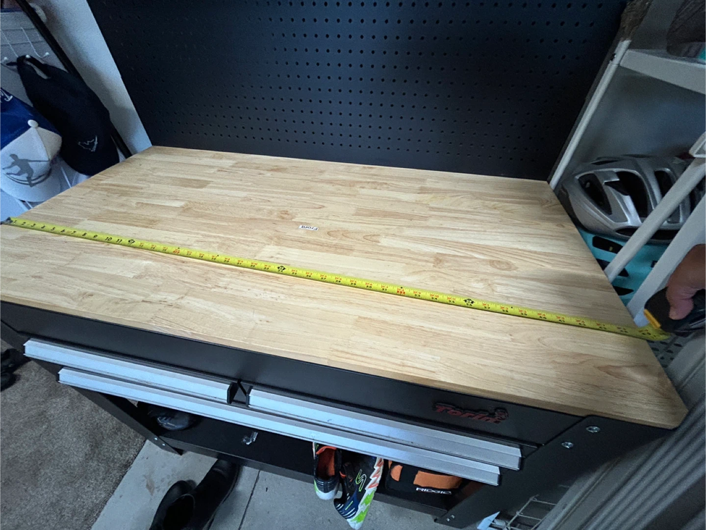 Torin Rolling Workbench with Wooden Top