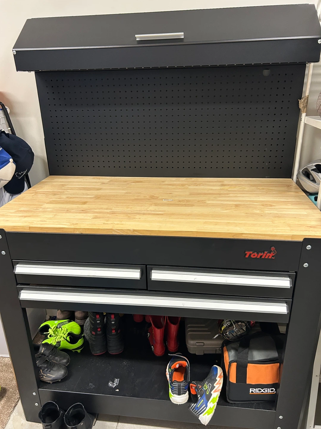 Torin Rolling Workbench with Wooden Top - photo 4
