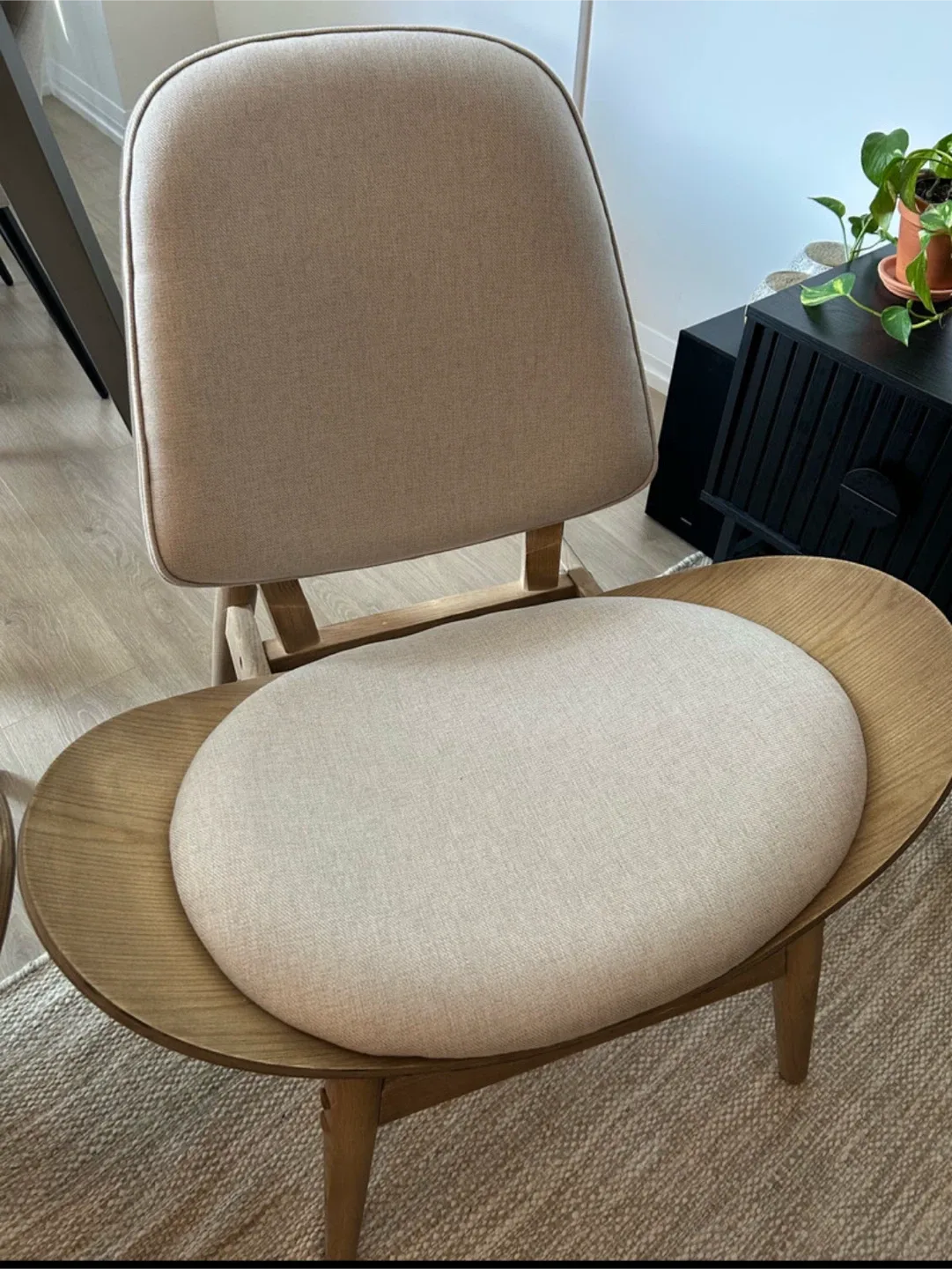 Free Delivery up to 20km - Structube Set of Two Wooden Armchairs image indicator(3)