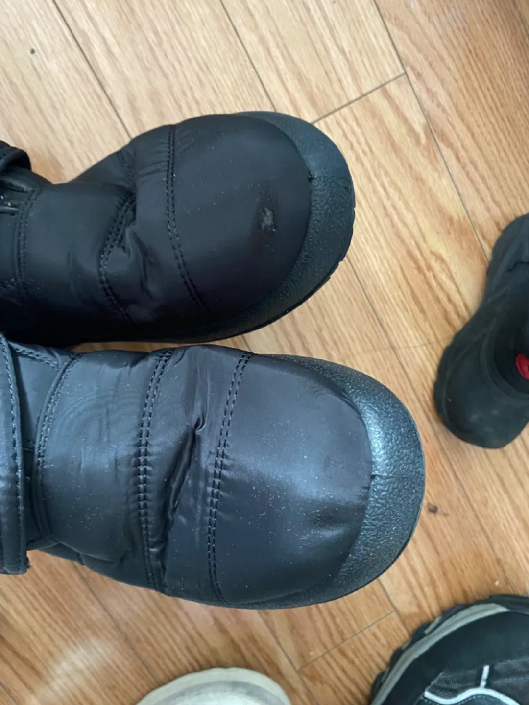 Black Winter Boots with Fur Trim Size 8 image indicator(6)