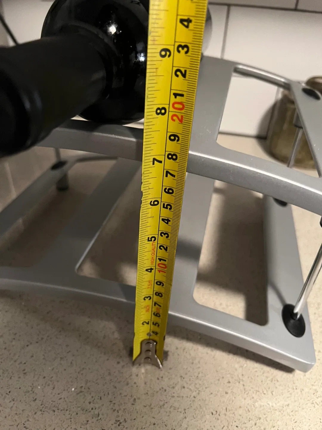 Silver Wine Rack - 6 bottle image indicator(3)