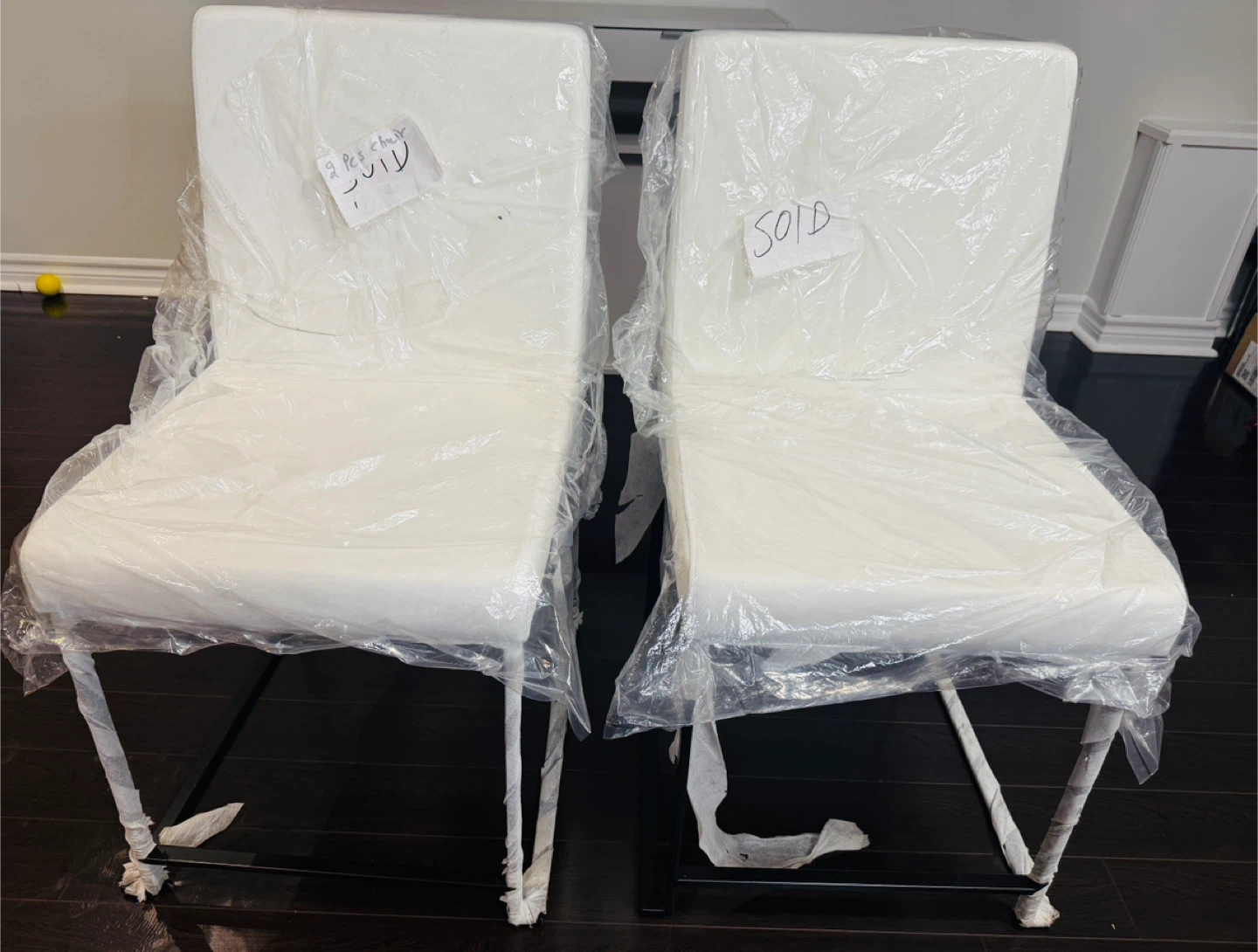 White Bar Stools - Set of 2 - photo 2