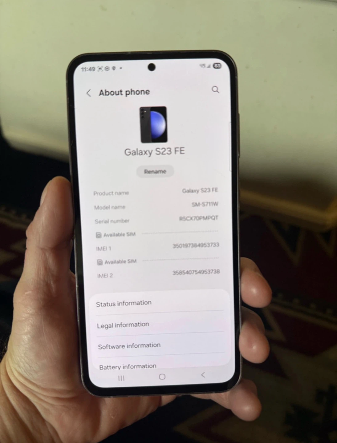 Samsung Galaxy S23 FE - Like New!