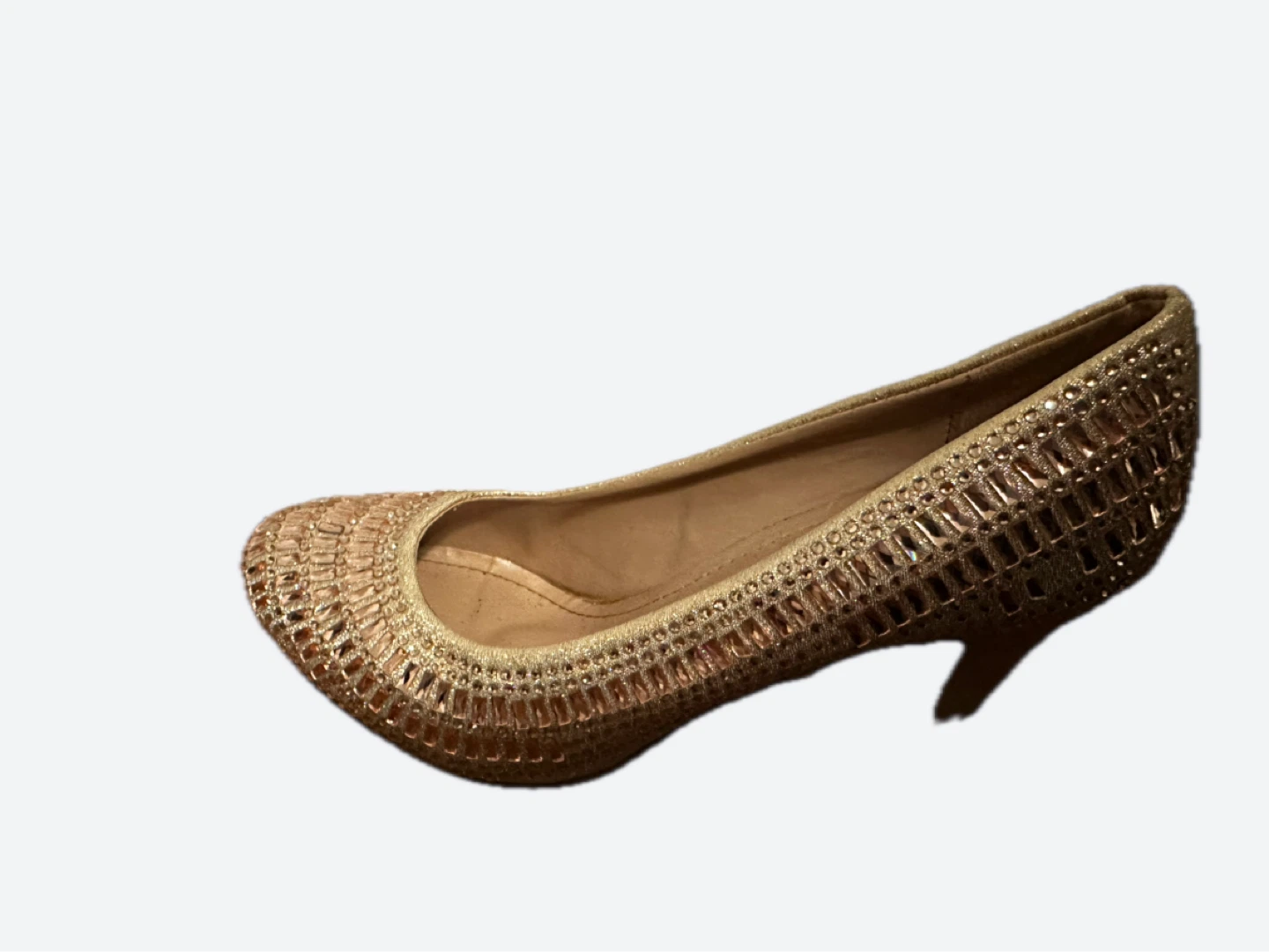 Gold Embellished Heel