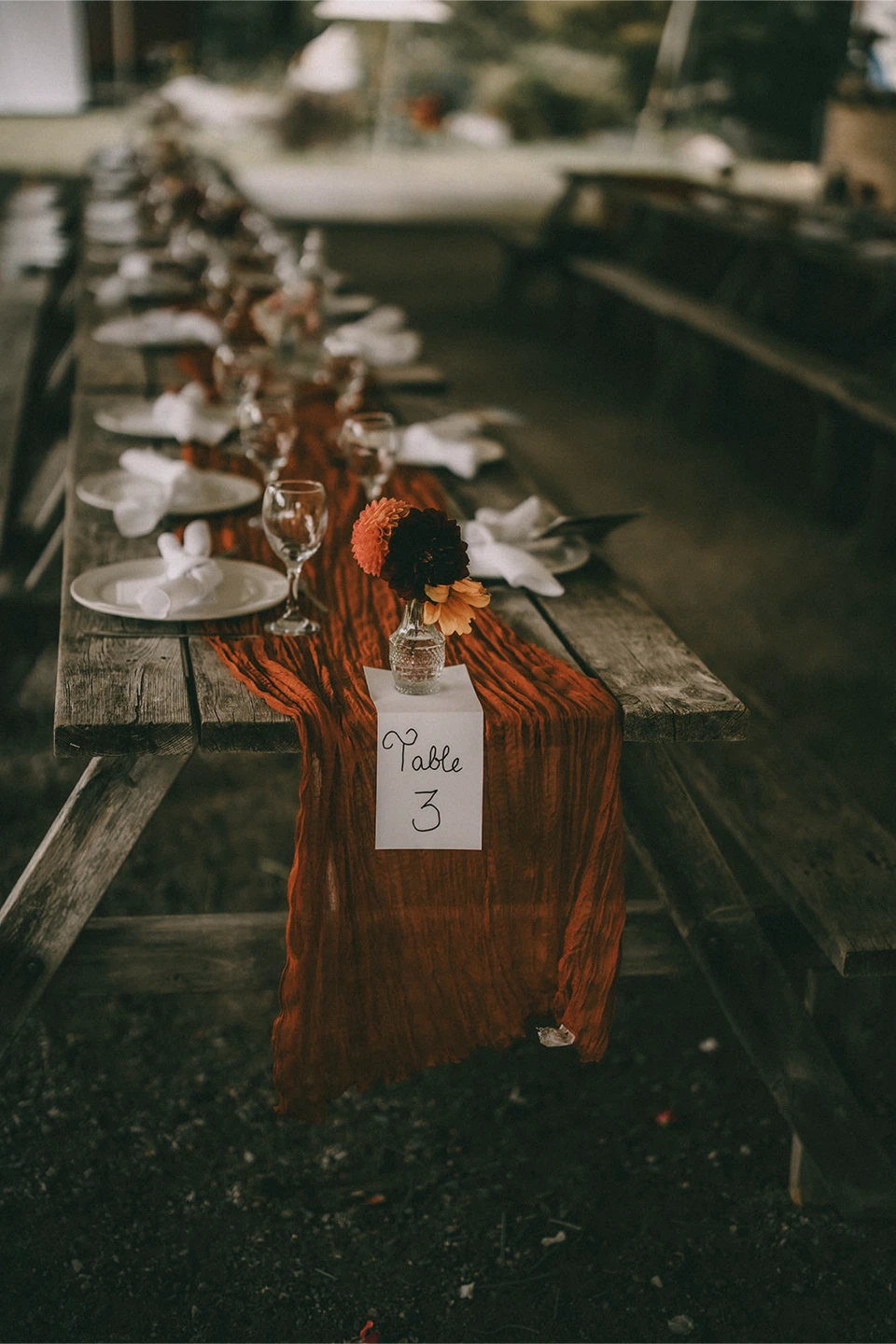 15 Terracotta Cheesecloth Table Runner 10ft - photo 3