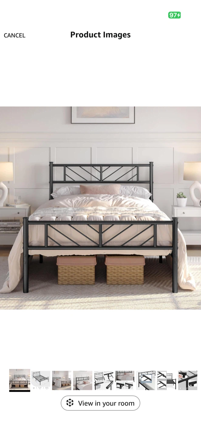 Twin Size Metal Bed Frame