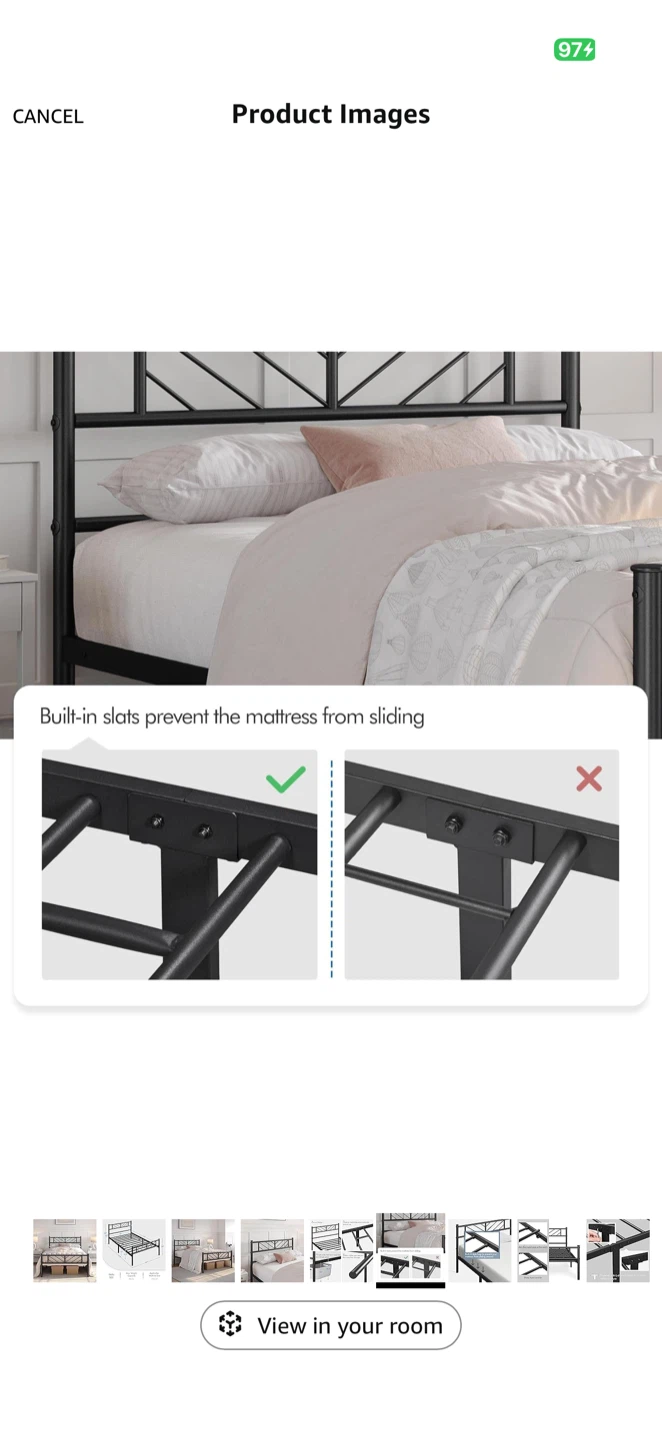 Twin Size Metal Bed Frame - photo 5