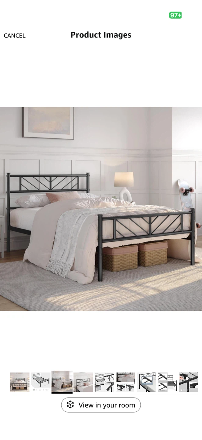 Twin Size Metal Bed Frame - photo 2