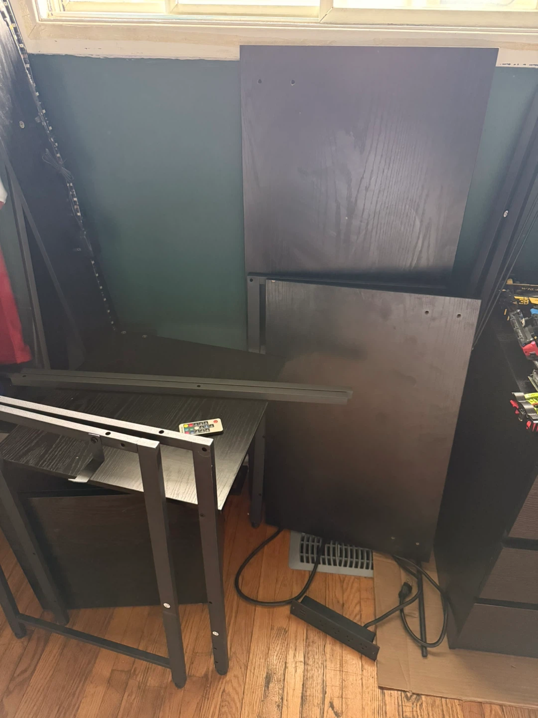 L-Shaped Gaming Desk with LED Lights - photo 3