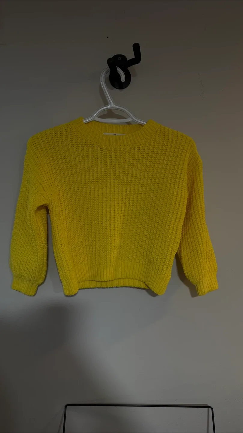 H&M Yellow Knit Sweater - Size 5T/6 thumbnail