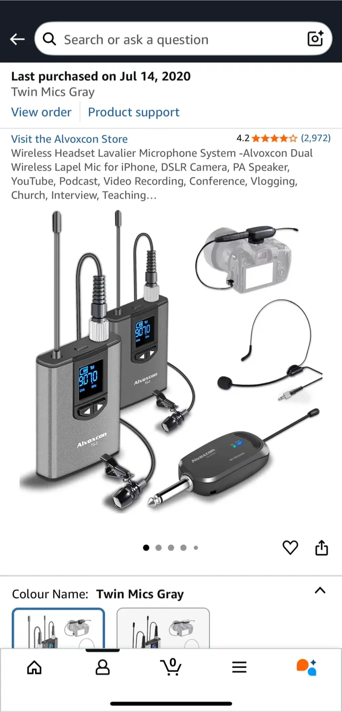 Two Lav Mic - $115 OBO - Grey image indicator(2)