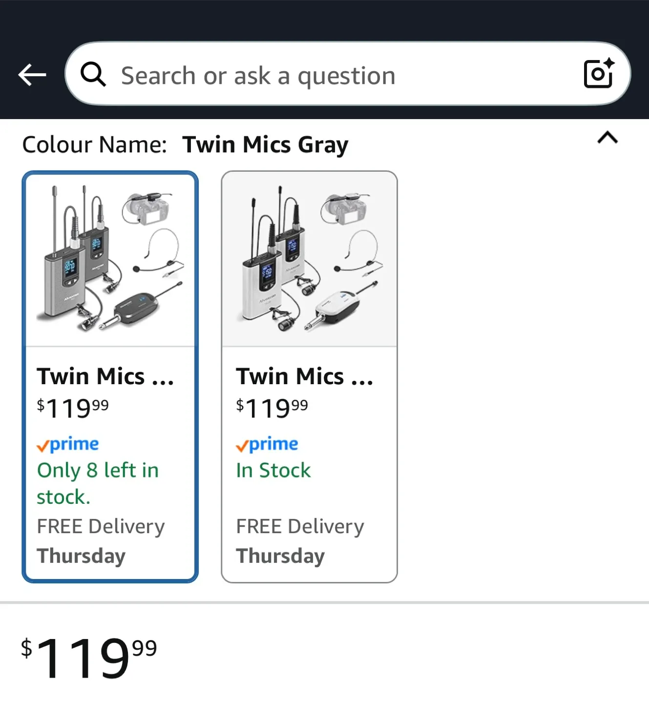 Two Lav Mic - $115 OBO - Grey image indicator(3)