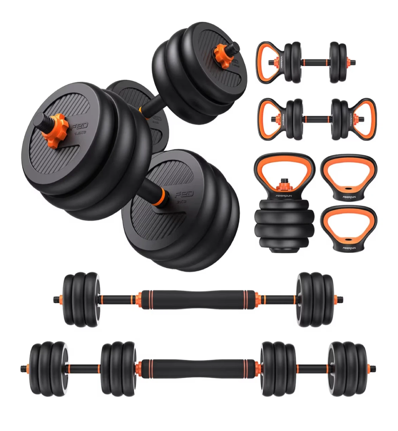 4-in-1 Multifunctional Dumbbell Set - photo 2